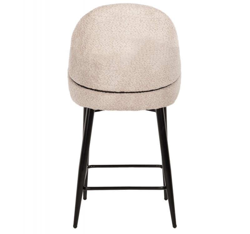 ΣΚΑΜΠΟ ΜΕΣΑΙΟΥ ΥΨΟΥΣ SARKY HM8586.02 ΥΦΑΣΜΑ ΜΠΟΥΚΛΕ ΕΚΡΟΥ-ΜΑΥΡΑ ΜΕΤΑΛ. ΠΟΔΙΑ 55x62x105Yεκ.