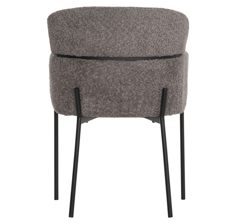 ΠΟΛΥΘΡΟΝΑ WOLF HM8583.01 ΓΚΡΙ ΥΦΑΣΜΑ ΜΠΟΥΚΛΕ ΜΕ ΜΕΤΑΛΛΙΚΑ ΠΟΔΙΑ 56x62x80Yεκ.