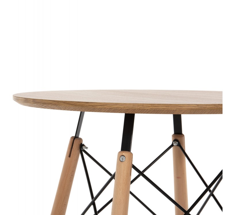 ΤΡΑΠΕΖΙ ΣΤΡΟΓΓΥΛΟ MINIMAL HM0060.04 ΦΥΣΙΚΟ ΧΡΩΜΑ MDF-ΠΟΔΙΑ ΟΞΙΑΣ ΣΕ ΦΥΣΙΚΟ ΧΡΩΜΑ Φ60Χ76Υεκ.