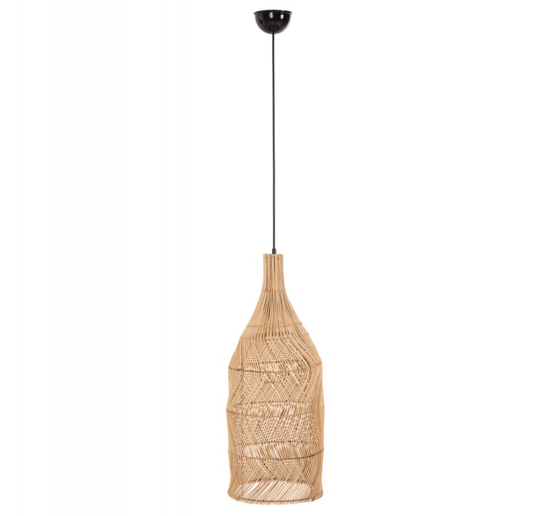 ΦΩΤΙΣΤΙΚΟ ΟΡΟΦΗΣ THEON HM7888 ΚΡΕΜΑΣΤΟ ΑΠΟ RATTAN ΣΕ ΦΥΣΙΚΟ ΧΡΩΜΑ Φ22x148Υ εκ.