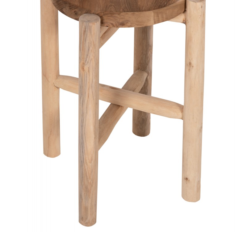 ΤΡΑΠΕΖΑΚΙ ΒΟΗΘΗΤΙΚΟ HOVER HM7900 ΞΥΛΟ ΤΕΑΚ ΣΕ ΦΥΣΙΚΟ ΧΡΩΜΑ Φ30x50Υεκ.