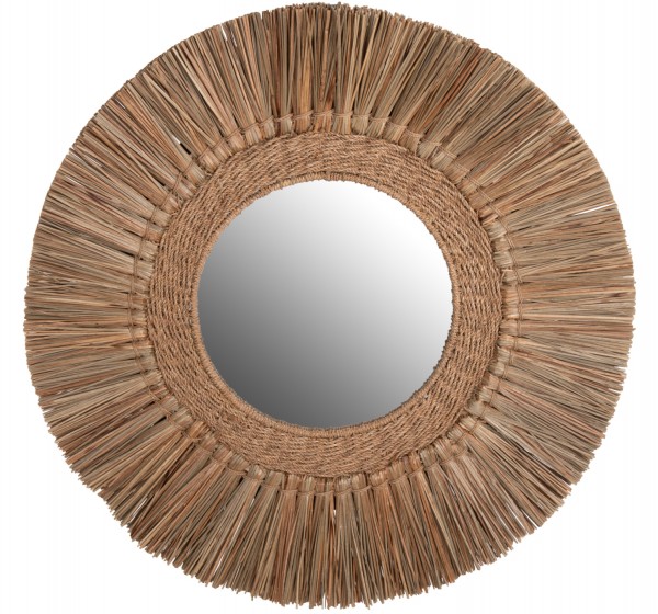 ΚΑΘΡΕΠΤΗΣ ΤΟΙΧΟΥ HM7831 ΜΕ ΠΛΑΙΣΙΟ MENDONG GRASS Φ70εκ ΣΕ ΧΡΩΜΑ ΦΥΣΙΚΟ