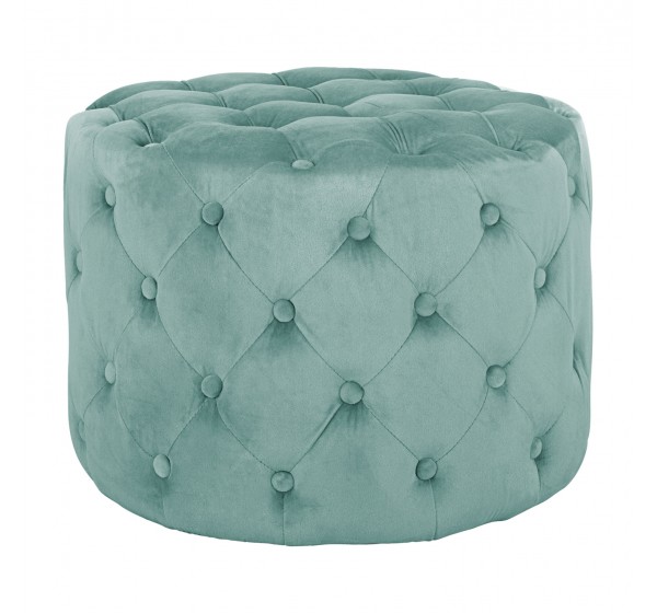 ΣΚΑΜΠΟ KASSIE ΦΥΣΤΙΚΙ ΒΕΛΟΥΔΟ ΤΥΠΟΥ CHESTERFIELD HM8406.07 Φ60X43Υ εκ.