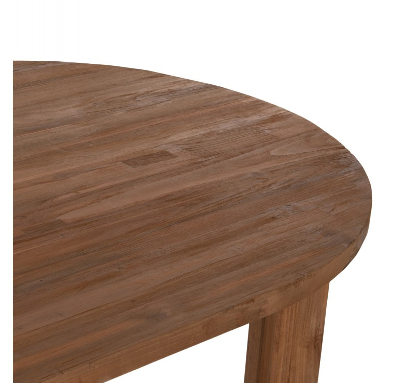 ΤΡΑΠΕΖΙ ΤΡΑΠΕΖΑΡΙΑΣ KUTAI HM9639 ΜΑΣΙΦ ΑΝΑΚΥΚΛΩΜΕΝΟ ΞΥΛΟ ΤΕΑΚ ΦΥΣΙΚΟ 220x100x75Υ εκ.