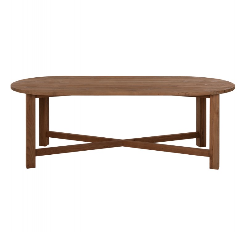 ΤΡΑΠΕΖΙ ΤΡΑΠΕΖΑΡΙΑΣ KUTAI HM9640 ΜΑΣΙΦ ΑΝΑΚΥΚΛΩΜΕΝΟ ΞΥΛΟ ΤΕΑΚ ΦΥΣΙΚΟ 200x90x75Υεκ.