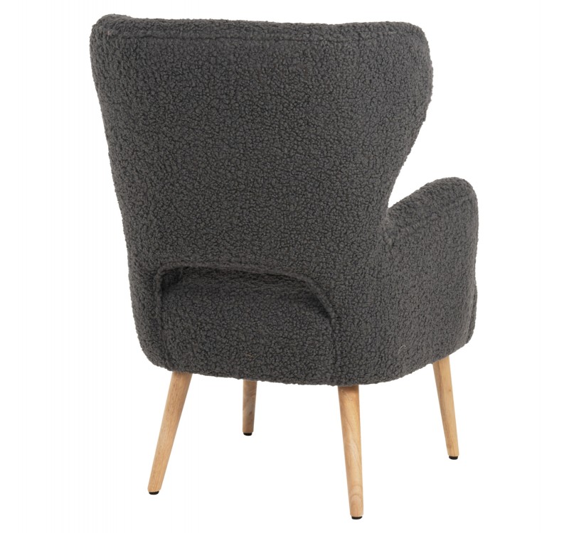 ΜΠΕΡΖΕΡΑ ΠΟΛΥΘΡΟΝΑ MYLIE ΓΚΡΙ ΜΠΟΥΚΛΕ HM8394.21 66X75X93Υ εκ.