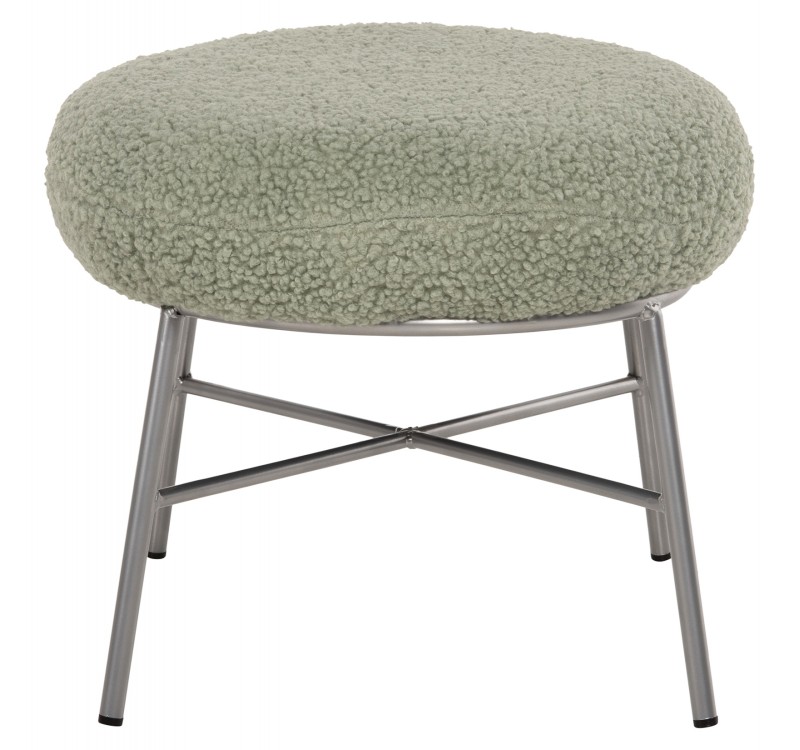 ΣΚΑΜΠΟ ΥΠΟΠΟΔΙΟ TRUDI HM8640.27 ΜΠΟΥΚΛΕ ΦΥΣΤΙΚΙ ΜΕ ΑΣΗΜΙ ΒΑΣΗ 56x47x40Υ εκ.