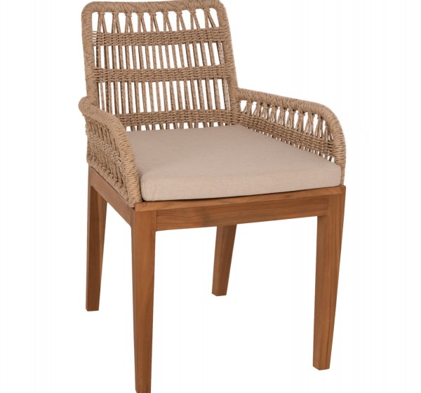 ΠΟΛΥΘΡΟΝΑ STARDOM HM9760.01 ΞΥΛΟ ΤΕΑΚ ΚΑΙ ΣΧΟΙΝΙ- ΦΥΣΙΚΟ ΧΡΩΜΑ 57x65x83Yεκ.