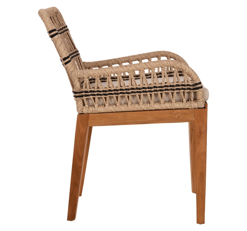 ΠΟΛΥΘΡΟΝΑ STARDOM HM9760.02 ΞΥΛΟ ΤΕΑΚ ΚΑΙ ΣΧΟΙΝΙ ΦΥΣΙΚΟ ΜΕ ΑΝΘΡΑΚΙ 57x65x83Yεκ.