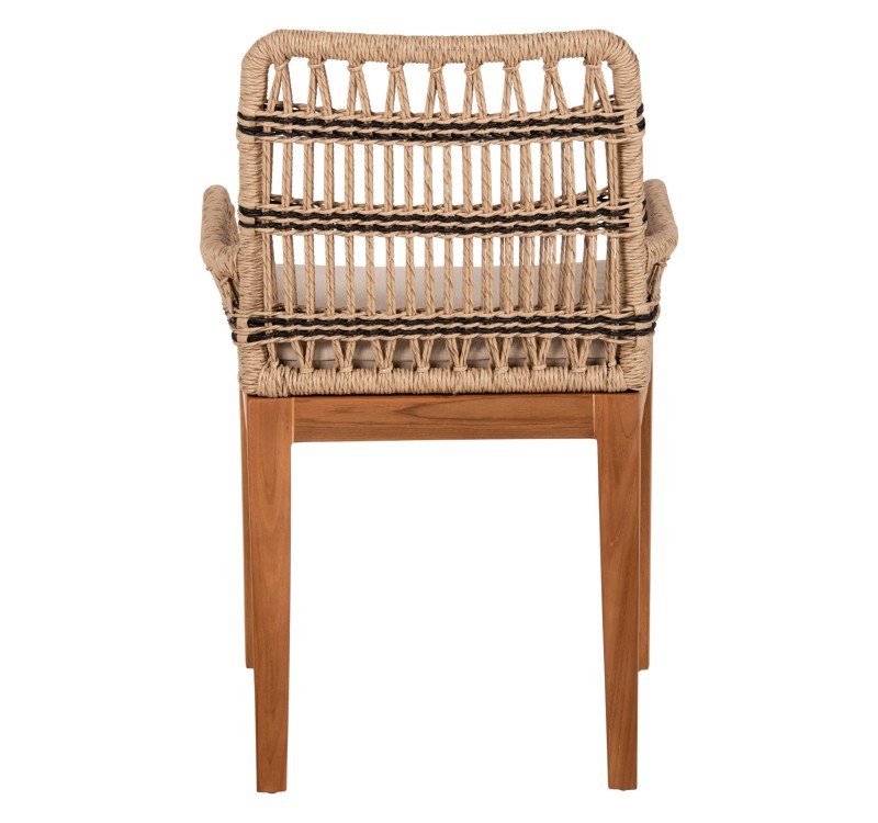 ΠΟΛΥΘΡΟΝΑ STARDOM HM9760.02 ΞΥΛΟ ΤΕΑΚ ΚΑΙ ΣΧΟΙΝΙ ΦΥΣΙΚΟ ΜΕ ΑΝΘΡΑΚΙ 57x65x83Yεκ.