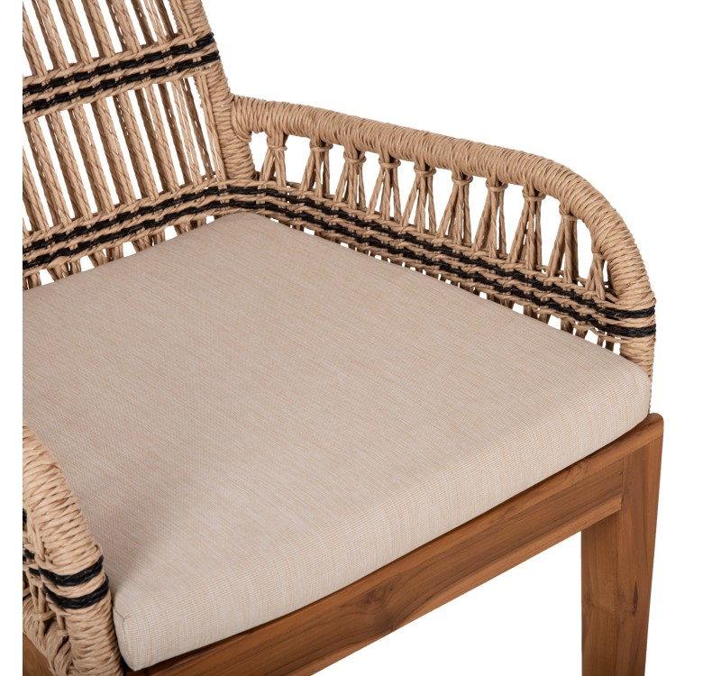 ΠΟΛΥΘΡΟΝΑ STARDOM HM9760.02 ΞΥΛΟ ΤΕΑΚ ΚΑΙ ΣΧΟΙΝΙ ΦΥΣΙΚΟ ΜΕ ΑΝΘΡΑΚΙ 57x65x83Yεκ.