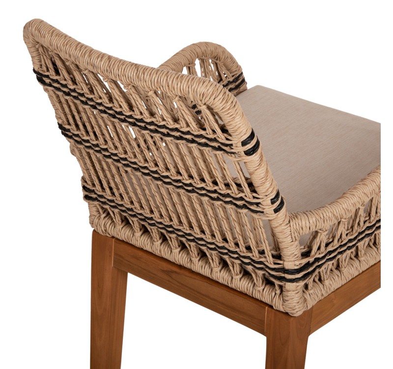 ΠΟΛΥΘΡΟΝΑ STARDOM HM9760.02 ΞΥΛΟ ΤΕΑΚ ΚΑΙ ΣΧΟΙΝΙ ΦΥΣΙΚΟ ΜΕ ΑΝΘΡΑΚΙ 57x65x83Yεκ.