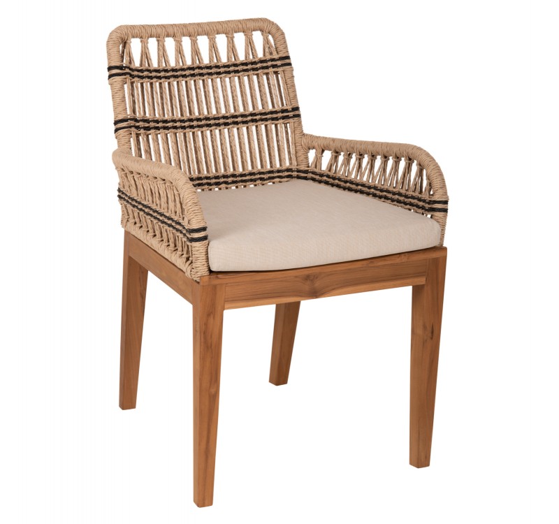 ΠΟΛΥΘΡΟΝΑ STARDOM HM9760.02 ΞΥΛΟ ΤΕΑΚ ΚΑΙ ΣΧΟΙΝΙ ΦΥΣΙΚΟ ΜΕ ΑΝΘΡΑΚΙ 57x65x83Yεκ.