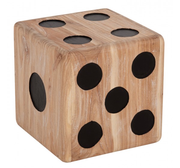 ΣΚΑΜΠΟ ΖΑΡΙ HM7898 ΞΥΛΟ ΤΕΑΚ ΣΕ WHITE WASH ΧΡΩΜΑ 40x40x40 εκ.