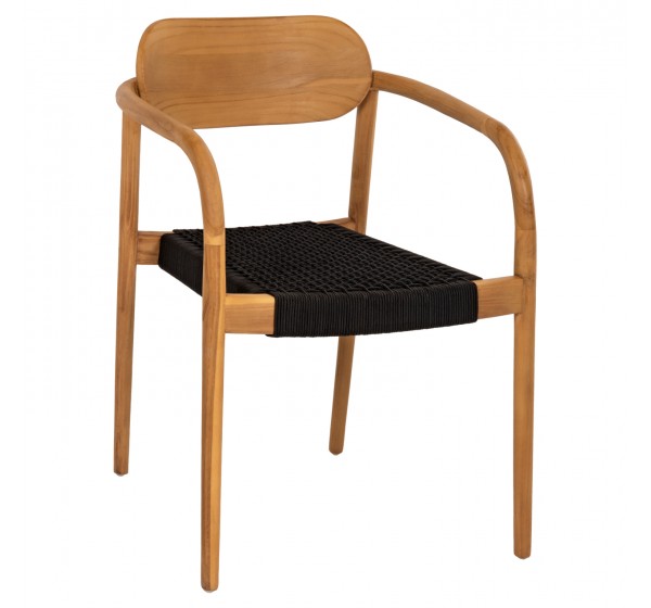 ΠΟΛΥΘΡΟΝΑ OSLO HM9636.02 ΞΥΛΟ TEAK ΦΥΣΙΚΟ & ΣΧΟΙΝΙ--B’ΔΙΑΛΟΓΗΣ 55x54x80Y εκ.