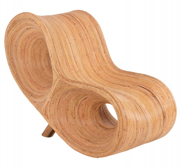 ΠΟΛΥΘΡΟΝΑ CURVY LOUNGE HM9645.01 ΑΠΟ RATTAN ΣΕ ΦΥΣΙΚΗ ΑΠΟΧΡΩΣΗ 63x128x97Y εκ.