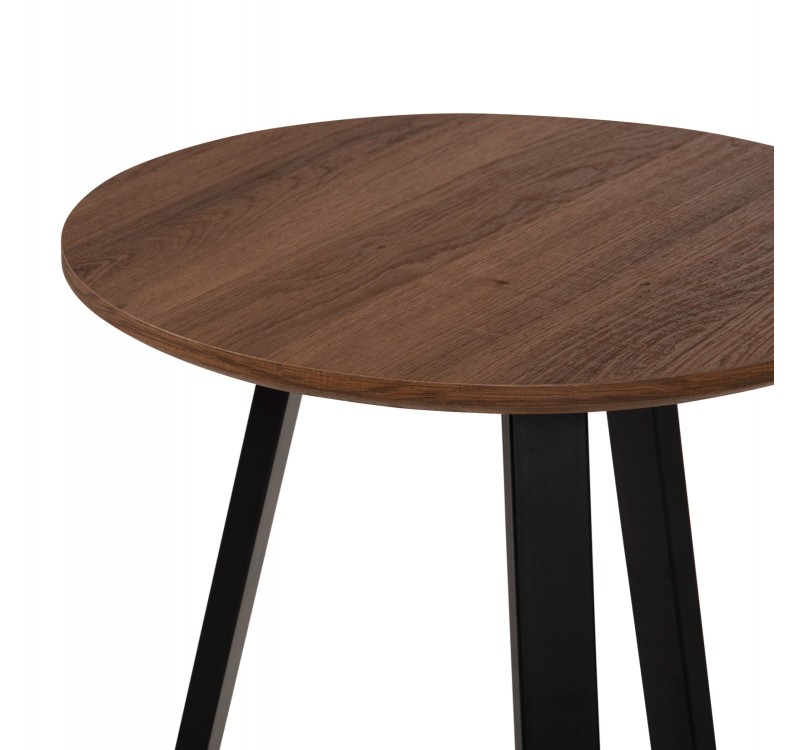 ΒΟΗΘΗΤΙΚΟ ΤΡΑΠΕΖΑΚΙ ROCKET HM9587.04 MDF ΚΑΡΥΔΙ-ΜΑΥΡΗ ΜΕΤΑΛΛΙΚΗ ΒΑΣΗ Φ45x55Υεκ.