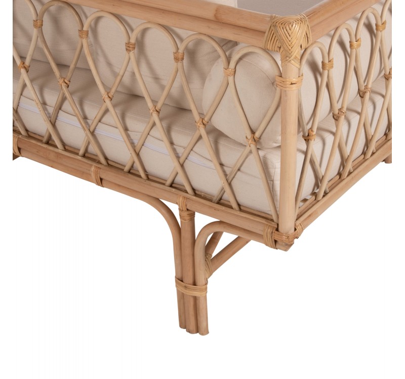 ΚΑΝΑΠΕΣ-ΚΡΕΒΑΤΙ ΕΞ. ΧΩΡΟΥ ALIKI HM9658 RATTAΝ ΦΥΣΙΚΟ-ΜΠΕΖ ΜΑΞΙΛΑΡΙΑ 200x100x76Yεκ.