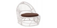 ΠΟΛΥΘΡΟΝΑ ENTROPY HM9840.02 RATTAN ΛΕΥΚΟ ΜΕ ΚΑΦΕ ΜΑΞΙΛΑΡΙ 80x97x85Υεκ.