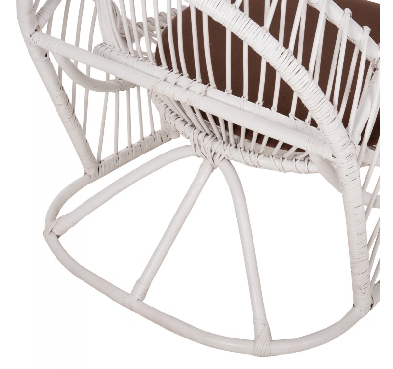 ΠΟΛΥΘΡΟΝΑ ENTROPY HM9840.02 RATTAN ΛΕΥΚΟ ΜΕ ΚΑΦΕ ΜΑΞΙΛΑΡΙ 80x97x85Υεκ.