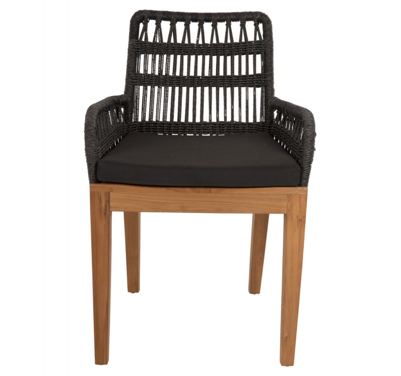 ΠΟΛΥΘΡΟΝΑ STARDOM HM9760.03 ΞΥΛΟ ΤΕΑΚ ΣΕ ΜΕΛΙ ΚΑΙ ΜΑΥΡΟ ΣΧΟΙΝΙ 57x65x83Yεκ.