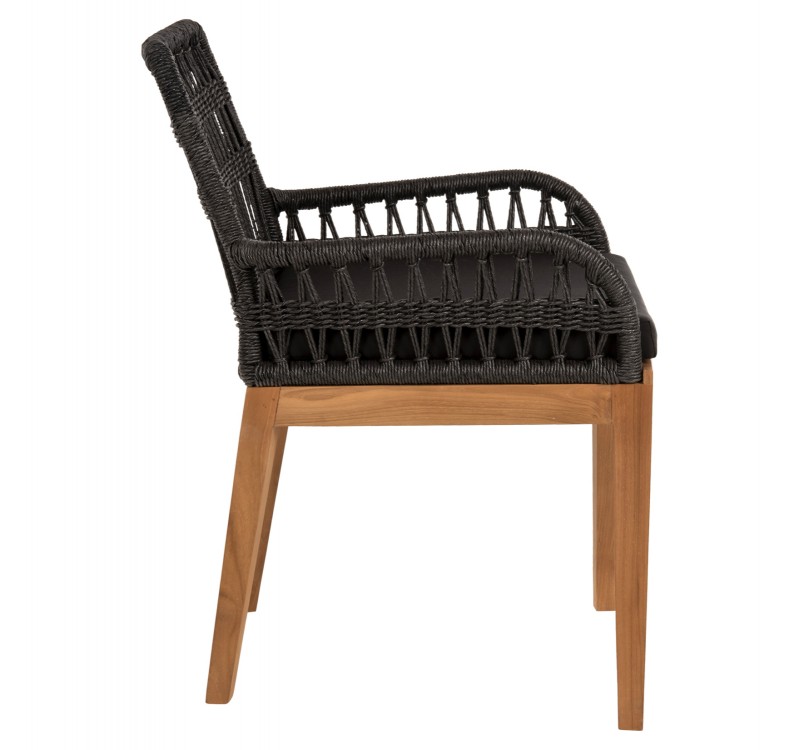 ΠΟΛΥΘΡΟΝΑ STARDOM HM9760.03 ΞΥΛΟ ΤΕΑΚ ΣΕ ΜΕΛΙ ΚΑΙ ΜΑΥΡΟ ΣΧΟΙΝΙ 57x65x83Yεκ.