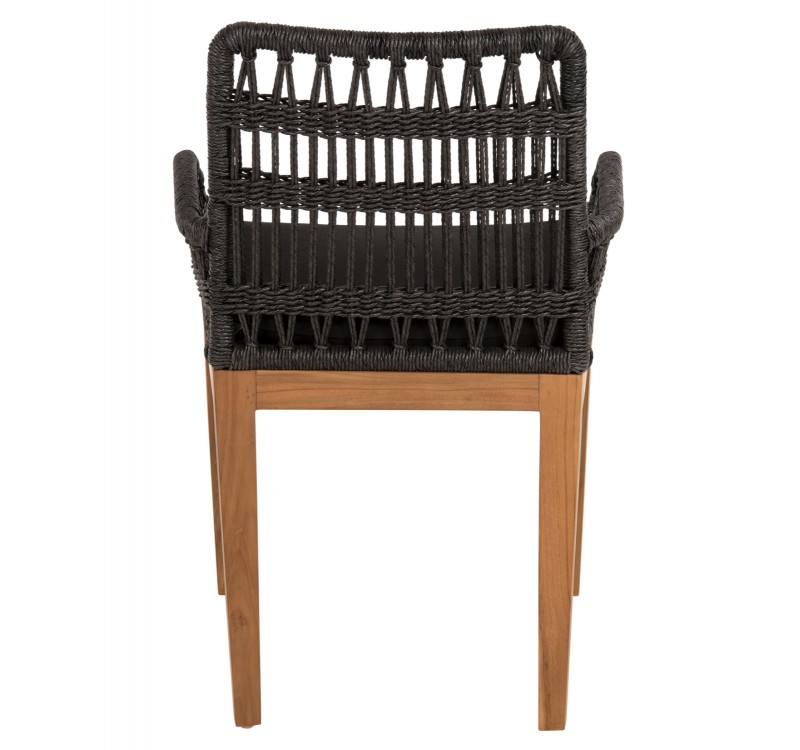 ΠΟΛΥΘΡΟΝΑ STARDOM HM9760.03 ΞΥΛΟ ΤΕΑΚ ΣΕ ΜΕΛΙ ΚΑΙ ΜΑΥΡΟ ΣΧΟΙΝΙ 57x65x83Yεκ.