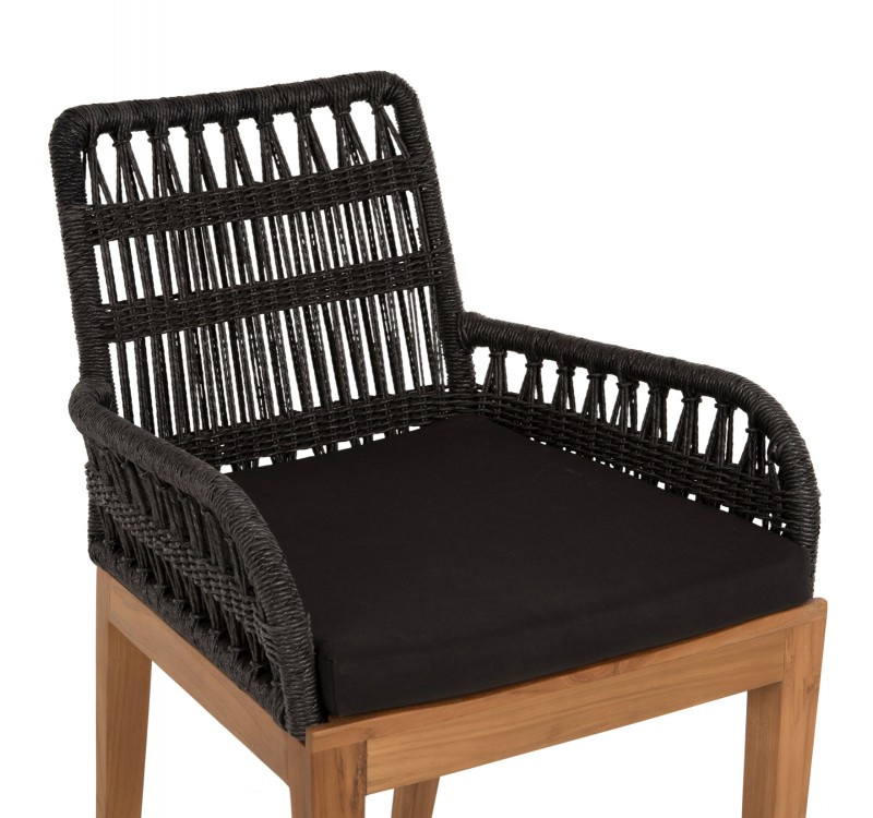 ΠΟΛΥΘΡΟΝΑ STARDOM HM9760.03 ΞΥΛΟ ΤΕΑΚ ΣΕ ΜΕΛΙ ΚΑΙ ΜΑΥΡΟ ΣΧΟΙΝΙ 57x65x83Yεκ.