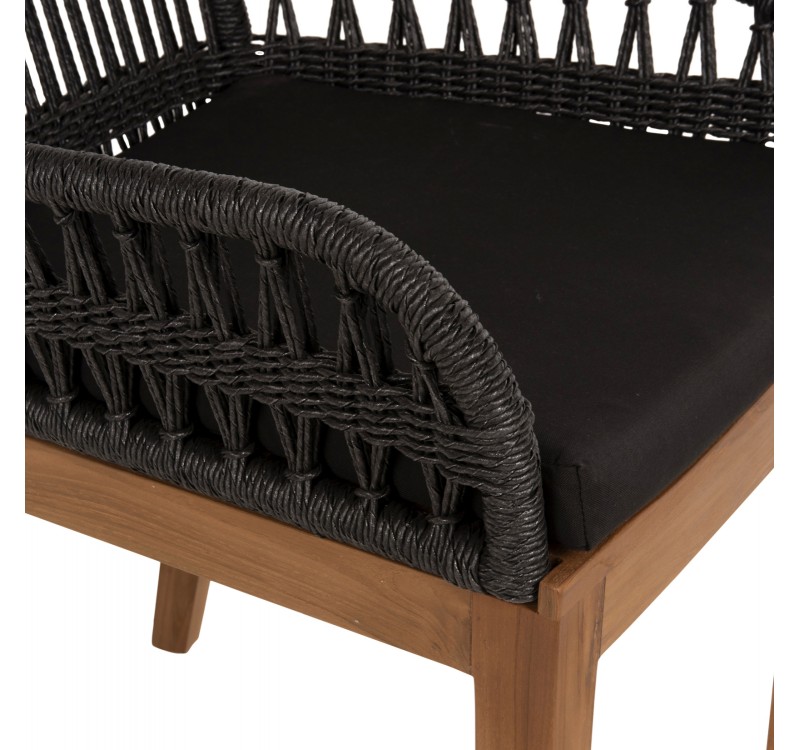 ΠΟΛΥΘΡΟΝΑ STARDOM HM9760.03 ΞΥΛΟ ΤΕΑΚ ΣΕ ΜΕΛΙ ΚΑΙ ΜΑΥΡΟ ΣΧΟΙΝΙ 57x65x83Yεκ.