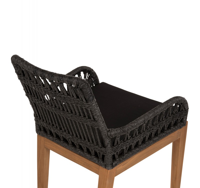 ΠΟΛΥΘΡΟΝΑ STARDOM HM9760.03 ΞΥΛΟ ΤΕΑΚ ΣΕ ΜΕΛΙ ΚΑΙ ΜΑΥΡΟ ΣΧΟΙΝΙ 57x65x83Yεκ.