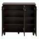 ΠΑΠΟΥΤΣΟΘΗΚΗ-ΝΤΟΥΛΑΠΑ PROLLY HM9609.01 ΜΕΛΑΜΙΝΗ WENGE-3ΠΟΡΤΕΣ-4ΡΑΦΙΑ 87x32x88Υεκ.