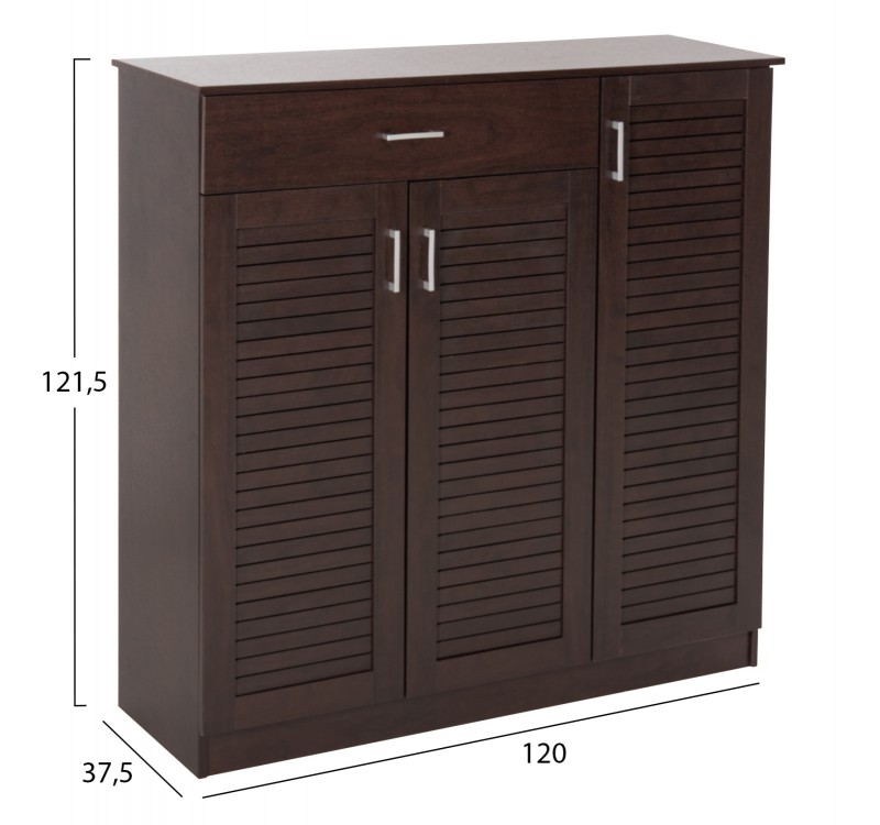 ΠΑΠΟΥΤΣΟΘΗΚΗ-ΝΤΟΥΛΑΠΑ PROΒY HM9607.01 ΜΕΛΑΜΙΝΗ WENGE 120x37,5x121,5Υεκ.