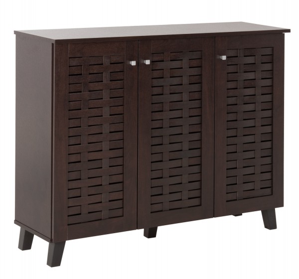 ΠΑΠΟΥΤΣΟΘΗΚΗ-ΝΤΟΥΛΑΠΙ PRODY HM9610.01 ΜΕΛΑΜΙΝΗ WENGE 3 ΠΟΡΤΕΣ 115x34x89Υεκ.