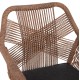 ΠΟΛΥΘΡΟΝΑ TOPIN HM6048.01 ΑΛΟΥΜΙΝΙΟ ΛΕΥΚΟ-P.E. RATTAN ΑΝΟΙΧΤΟ ΚΑΦΕ-ΜΑΞΙΛΑΡΙ ΓΚΡΙ 58x60x83Υ εκ