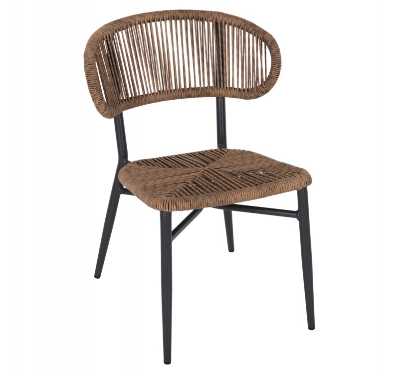 ΚΑΡΕΚΛΑ ΕΞΩΤ.ΧΩΡΟΥ EULO HM6049.03 ΑΛΟΥΜΙΝΙΟ ΣΕ ΑΝΘΡΑΚΙ-ΣΥΝΘΕΤΙΚΟ RATTAN ΓΚΡΙ 49x60x78Υεκ.