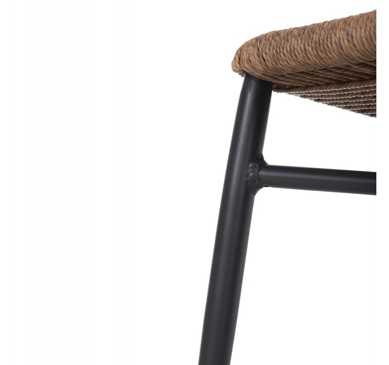 ΚΑΡΕΚΛΑ ΕΞΩΤ.ΧΩΡΟΥ EULO HM6049.03 ΑΛΟΥΜΙΝΙΟ ΣΕ ΑΝΘΡΑΚΙ-ΣΥΝΘΕΤΙΚΟ RATTAN ΓΚΡΙ 49x60x78Υεκ.