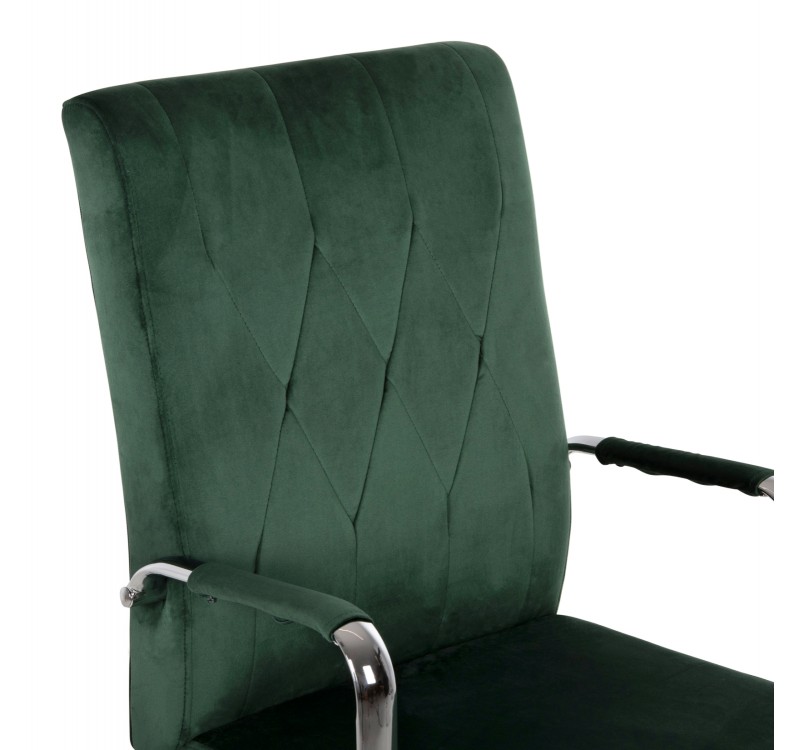 ΚΑΡΕΚΛΑ ΓΡΑΦΕΙΟΥ JOSEF HM1181.03 ΚΥΠΑΡΙΣΣΙ ΒΕΛΟΥΔΟ-INOX ΒΑΣΗ 58x61x105-113Yεκ.