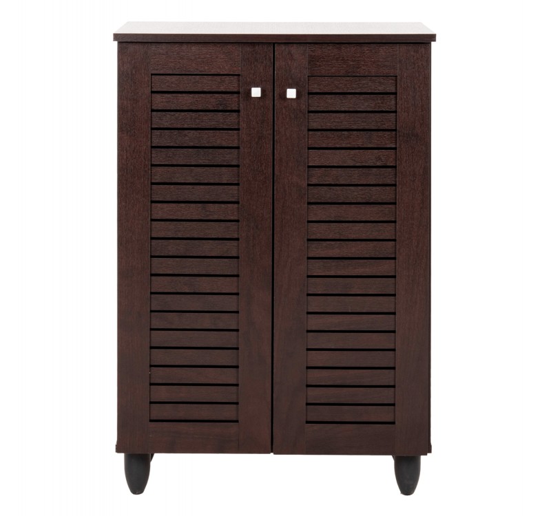 ΠΑΠΟΥΤΣΟΘΗΚΗ-ΝΤΟΥΛΑΠΑ PROLLY HM9608.01 ΜΕΛΑΜΙΝΗ WENGE-2ΠΟΡΤΕΣ-4ΡΑΦΙΑ 60x34x88Υεκ.