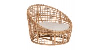 ΠΟΛΥΘΡΟΝΑ ENTO HM9814 RATTAN ΣΕ ΦΥΣΙΚΟ-ΜΠΕΖ ΜΑΞΙΛΑΡΙ 85x75x67Yεκ.