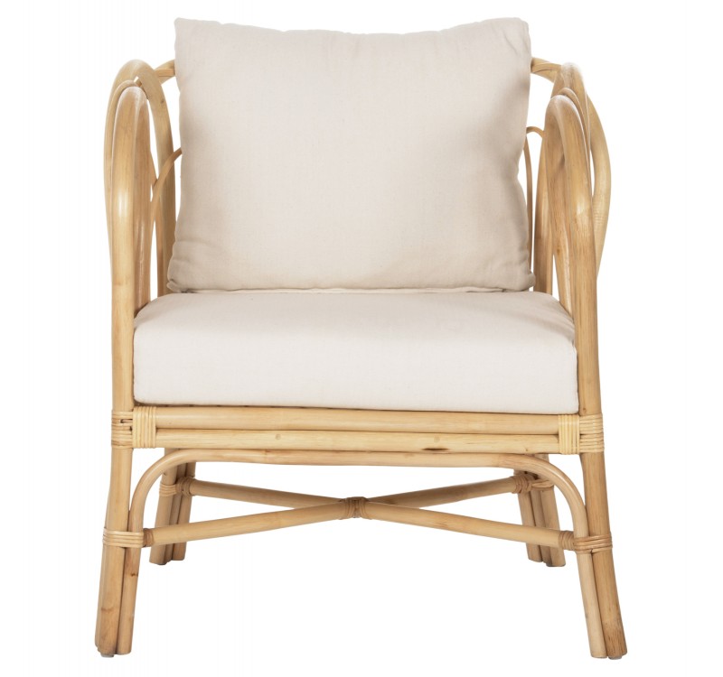 ΠΟΛΥΘΡΟΝΑ ESTOR HM9817 RATTAN ΣΕ ΦΥΣΙΚΟ-ΛΕΥΚΟ ΜΑΞΙΛΑΡΙ 78x75x92Υ εκ.