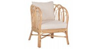 ΠΟΛΥΘΡΟΝΑ ESTOR HM9817 RATTAN ΣΕ ΦΥΣΙΚΟ-ΛΕΥΚΟ ΜΑΞΙΛΑΡΙ 78x75x92Υ εκ.