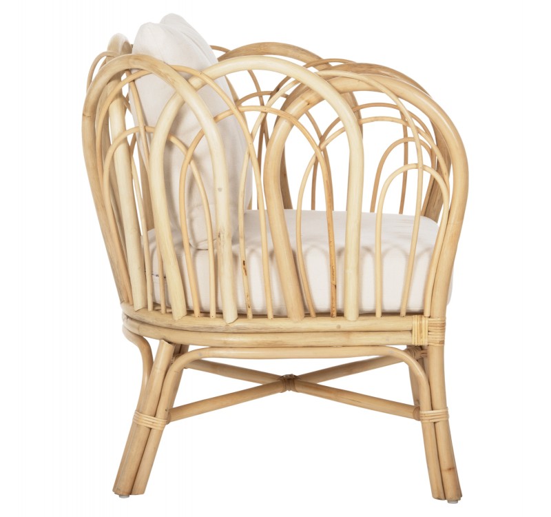 ΠΟΛΥΘΡΟΝΑ ESTOR HM9817 RATTAN ΣΕ ΦΥΣΙΚΟ-ΛΕΥΚΟ ΜΑΞΙΛΑΡΙ 78x75x92Υ εκ.