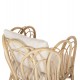 ΠΟΛΥΘΡΟΝΑ ESTOR HM9817 RATTAN ΣΕ ΦΥΣΙΚΟ-ΛΕΥΚΟ ΜΑΞΙΛΑΡΙ 78x75x92Υ εκ.