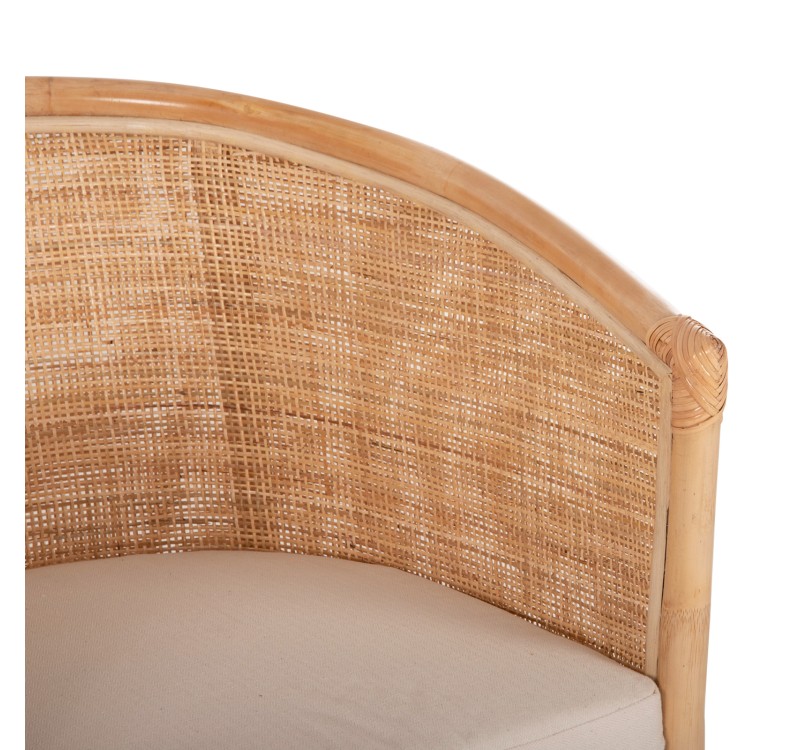 ΠΟΛΥΘΡΟΝΑ APRON HM9818 RATTAN ΠΛΕΚΤΟ ΣΕ ΦΥΣΙΚΟ-ΛΕΥΚΟ ΜΑΞΙΛΑΡΙ 75x70x85Υεκ.