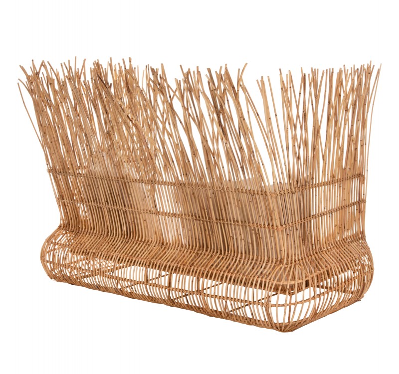 ΚΑΝΑΠΕΣ ΕΞ. ΧΩΡΟΥ ZEPHYR HM5988 ΚΑΛΑΜΙΑ RATTAN ΦΥΣΙΚΟ-ΜΠΕΖ ΜΑΞΙΛΑΡΙΑ 200x120x142Yεκ.