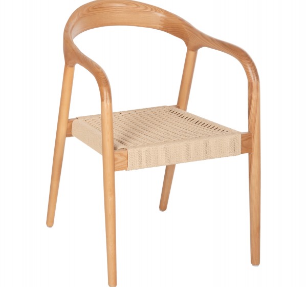 ΠΟΛΥΘΡΟΝΑ HM9874 ΞΥΛΟ ΦΡΑΞΙΝΟΣ ΚΑΙ PAPER ROPE 57x54x78Yεκ.