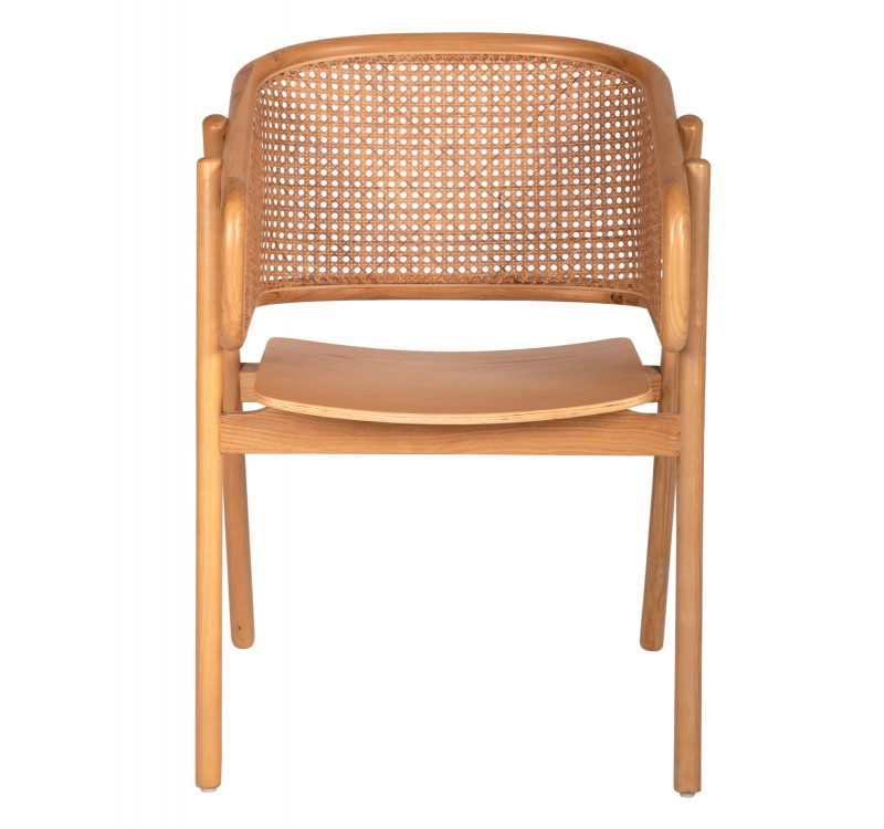 ΠΟΛΥΘΡΟΝΑ KENLEE HM9872 ΦΡΑΞΙΝΟΣ ΚΑΙ ΦΥΣΙΚΟ RATTAN RATTAN ΣΕ ΦΥΣΙΚΟ 57,5x55x81Yεκ.
