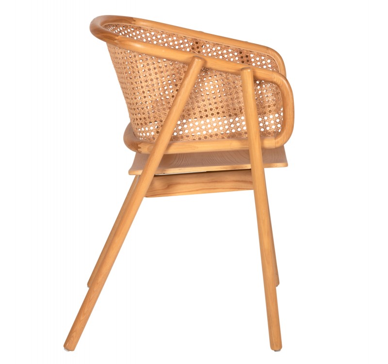 ΠΟΛΥΘΡΟΝΑ KENLEE HM9872 ΦΡΑΞΙΝΟΣ ΚΑΙ ΦΥΣΙΚΟ RATTAN RATTAN ΣΕ ΦΥΣΙΚΟ 57,5x55x81Yεκ.