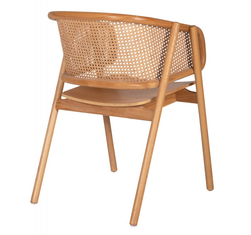 ΠΟΛΥΘΡΟΝΑ KENLEE HM9872 ΦΡΑΞΙΝΟΣ ΚΑΙ ΦΥΣΙΚΟ RATTAN RATTAN ΣΕ ΦΥΣΙΚΟ 57,5x55x81Yεκ.
