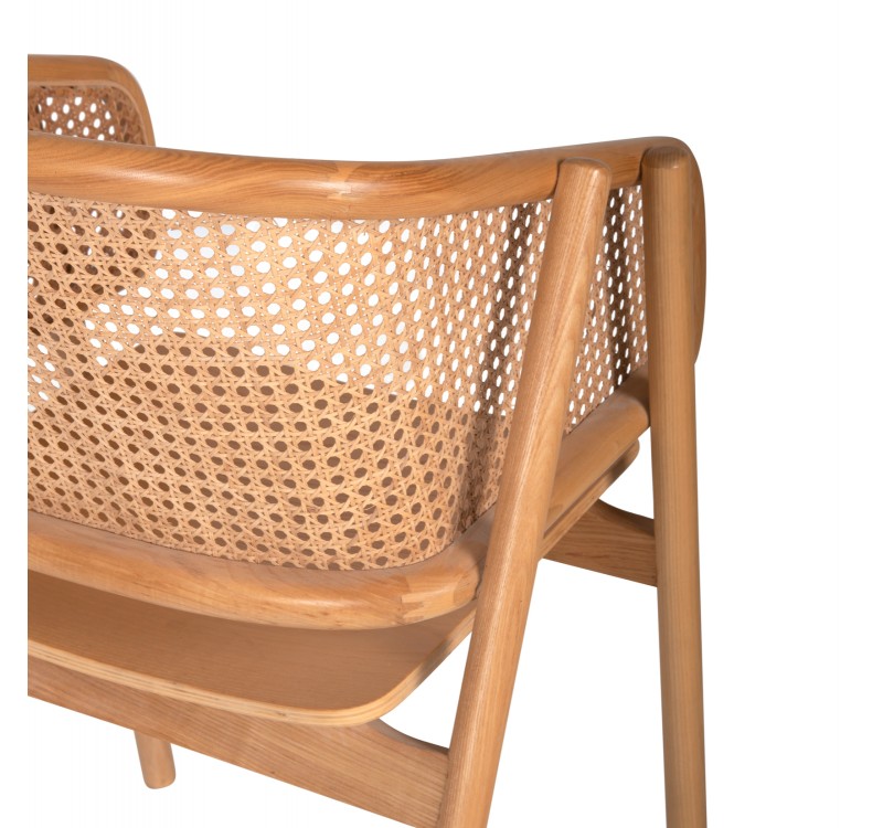 ΠΟΛΥΘΡΟΝΑ KENLEE HM9872 ΦΡΑΞΙΝΟΣ ΚΑΙ ΦΥΣΙΚΟ RATTAN RATTAN ΣΕ ΦΥΣΙΚΟ 57,5x55x81Yεκ.